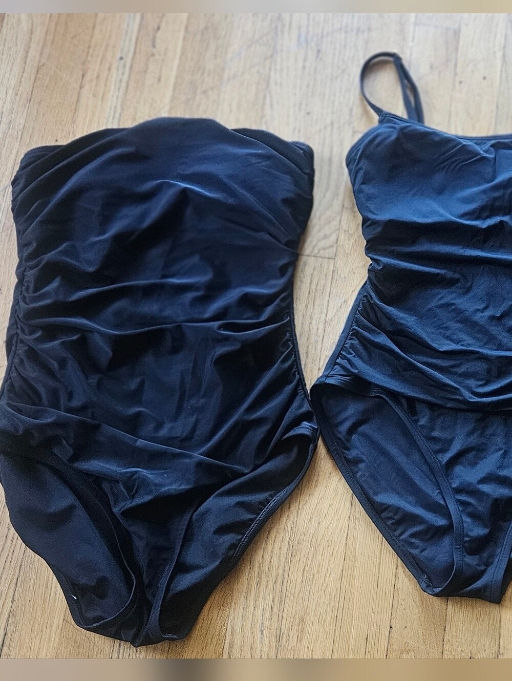 J. Crew Black One-Piece Swimsuit & LaBlanca Black Adjustable shoulder strap Suit